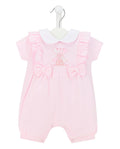 Baby Girl Windmill Romper - Pink