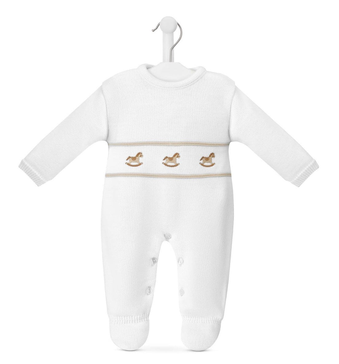 Rocking Horse Onesie - White