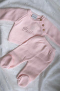 Baby Knitted 2 Piece Outfit - Baby Pink