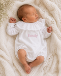 Broiderie Anglais Collar Romper