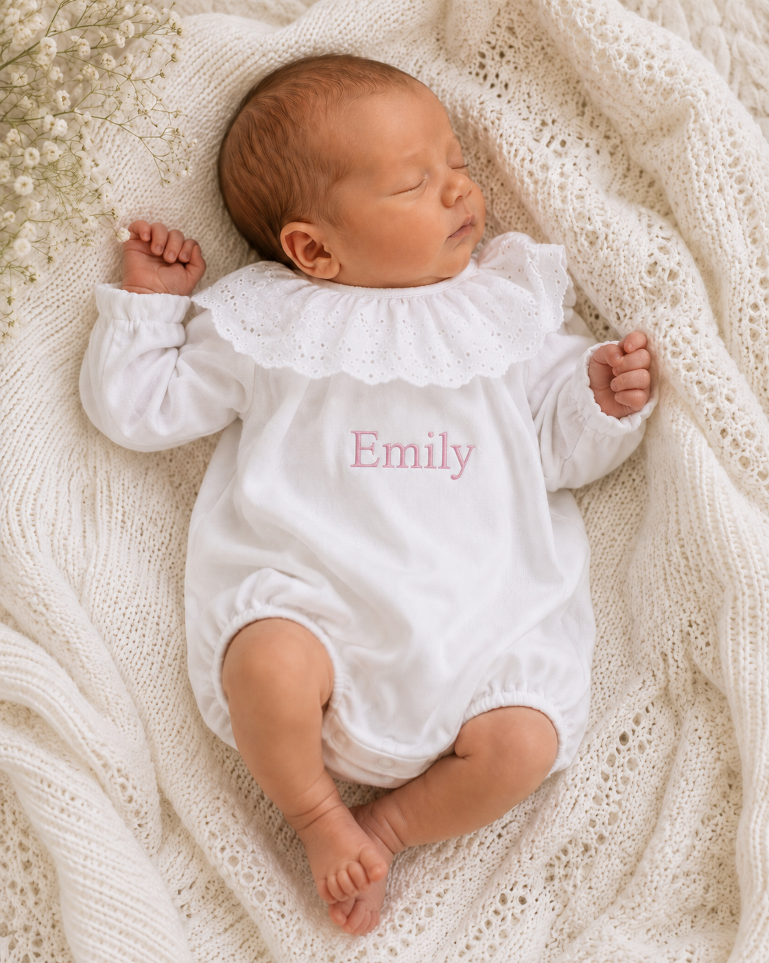 Broiderie Anglais Collar Romper