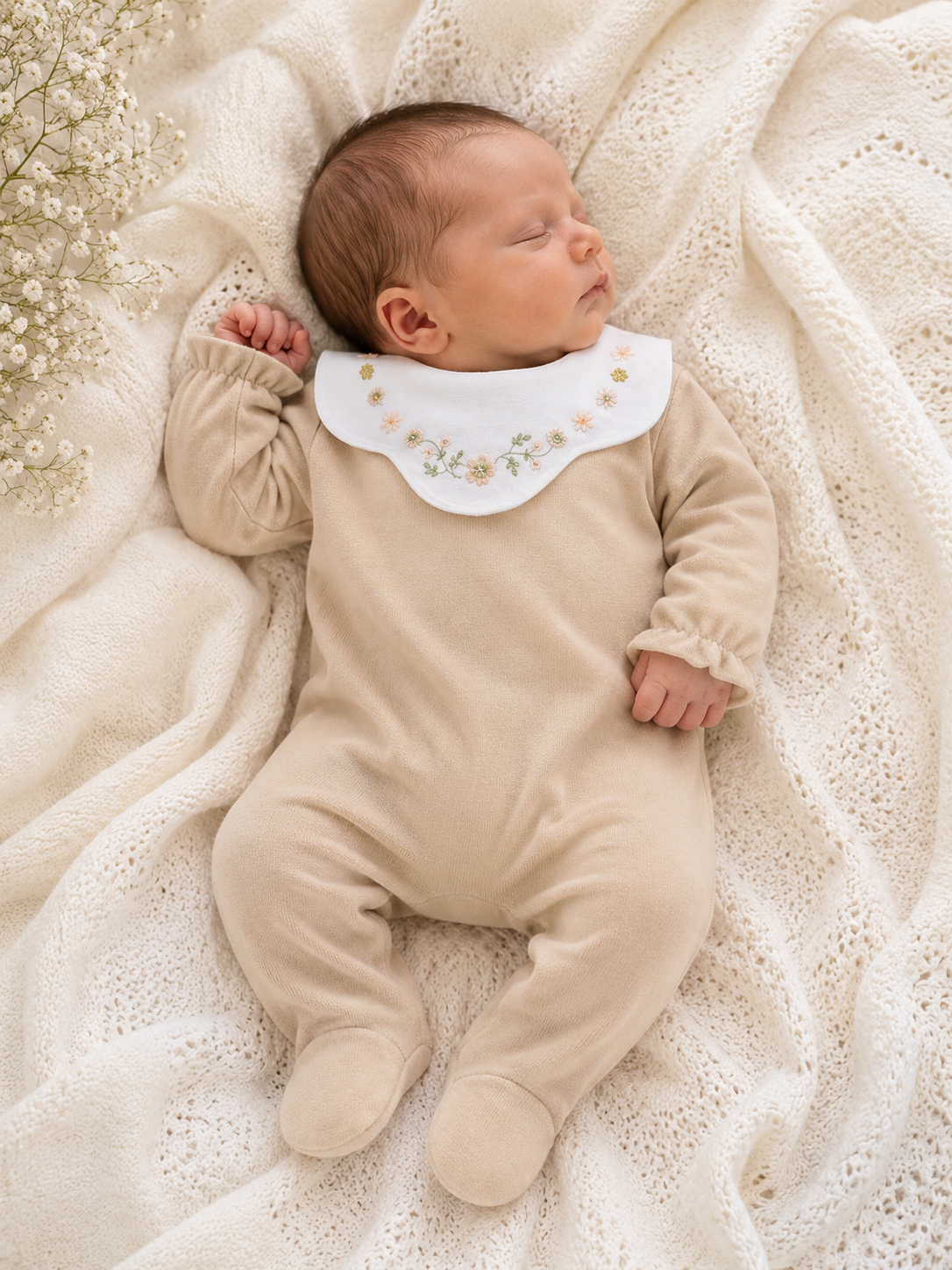Flower Collar Sleepsuit