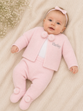 Baby Knitted 2 Piece Pom Pom Set