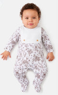Baby Grow with Attached Bib - Teddy Collection
