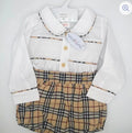 Cream Check Smock Shirt