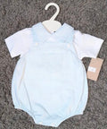 Sky Blue Teddy Printed Romper Set