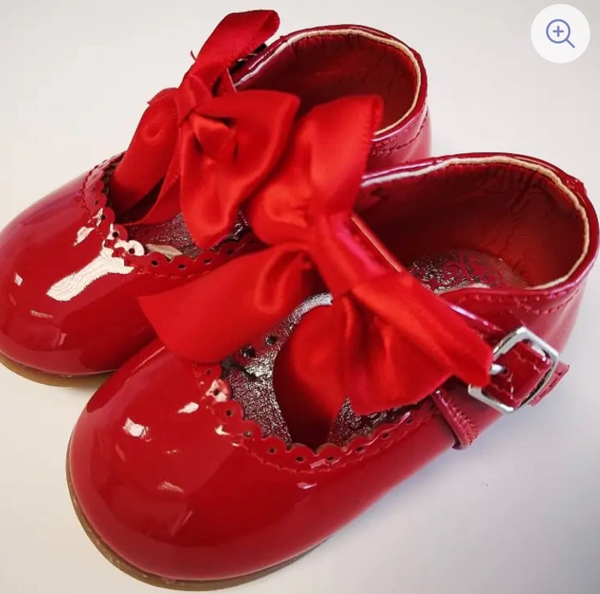 Kylie Satin Bow Shoes - Red