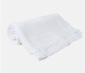 Open Dot Knitted Spanish Blanket - White