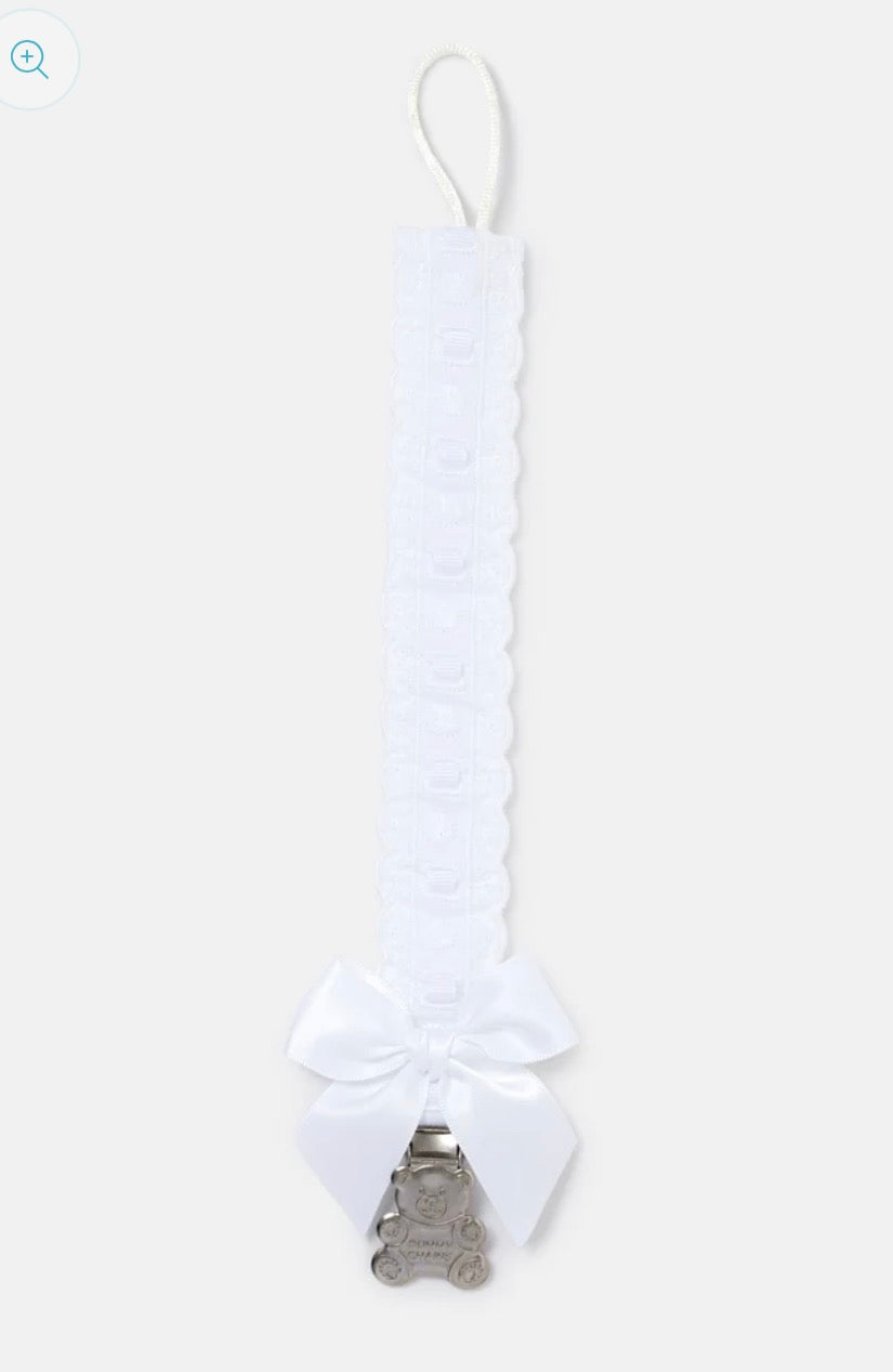 Baby Dummy Clip with Lace Detail