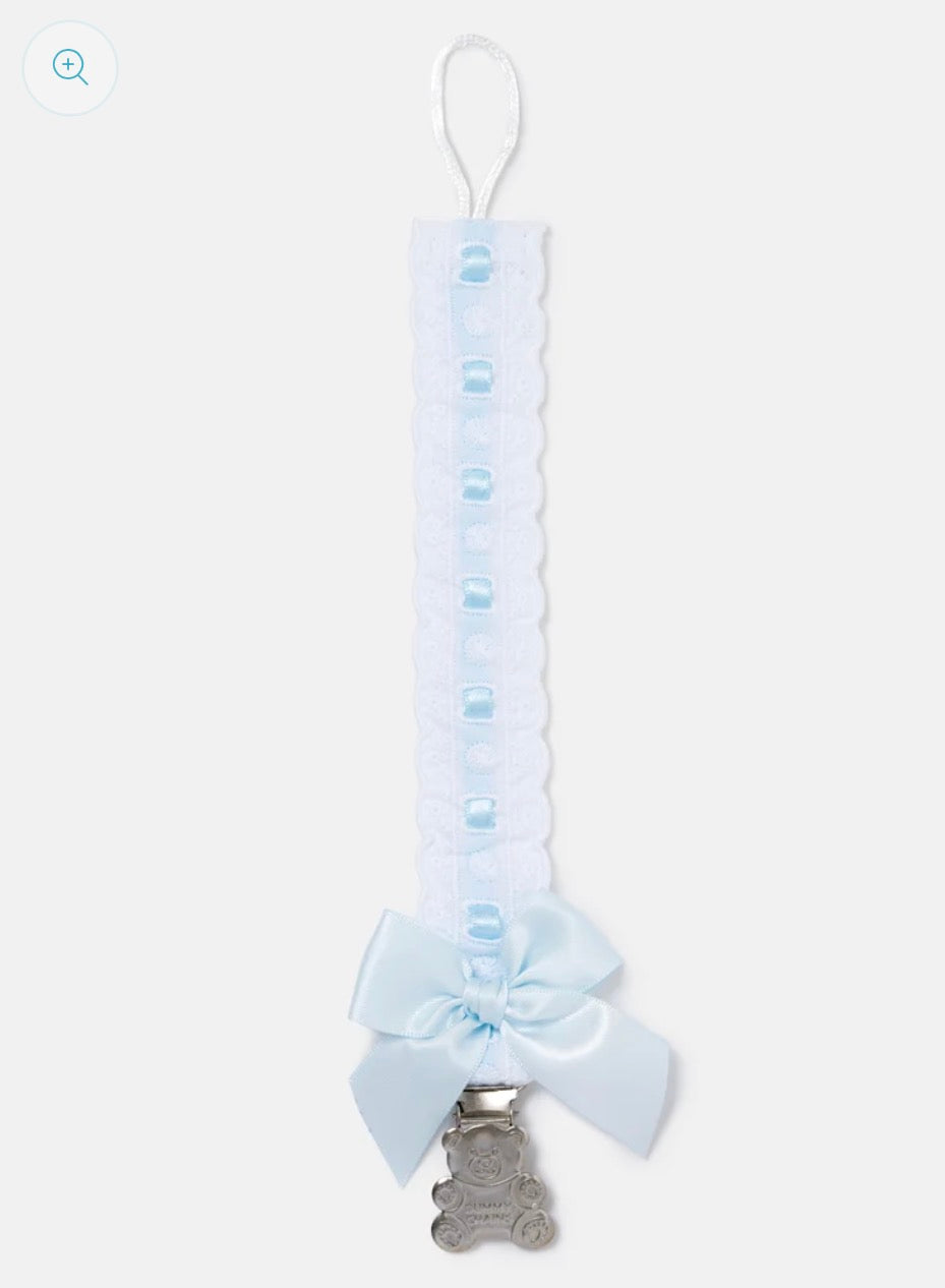 Baby Dummy Clip with Lace Detail