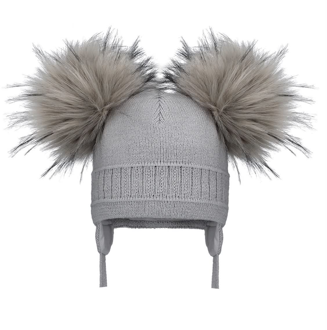 Pom Pom Envy Double Pom Cable - Grey