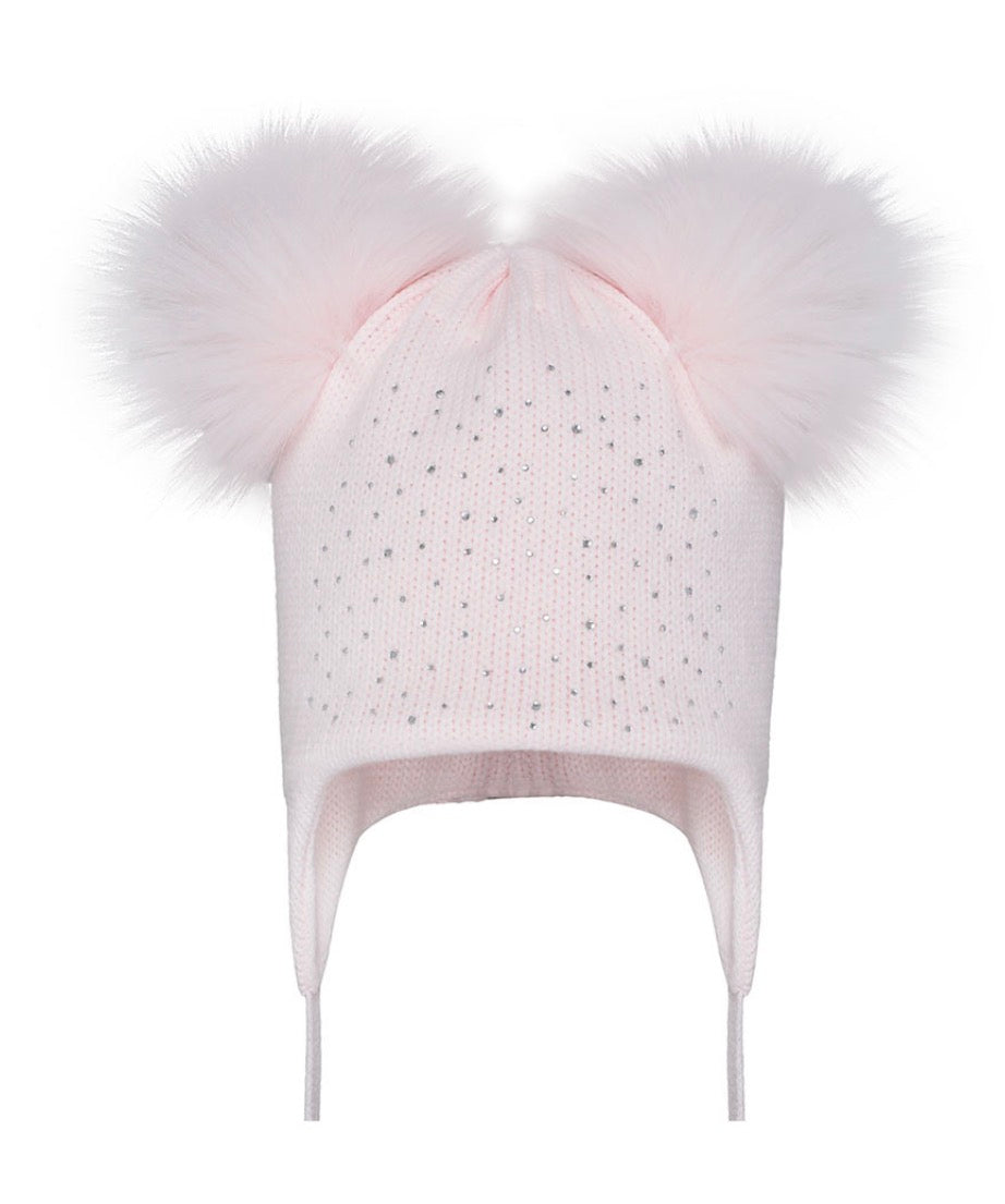 Pom Pom Envy Double Bubble Pink with Bling