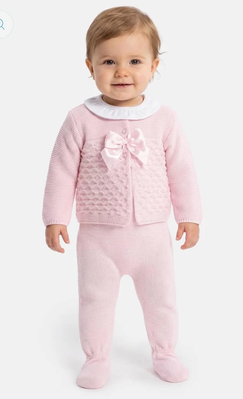 3-Piece Baby Girls Knitted Set