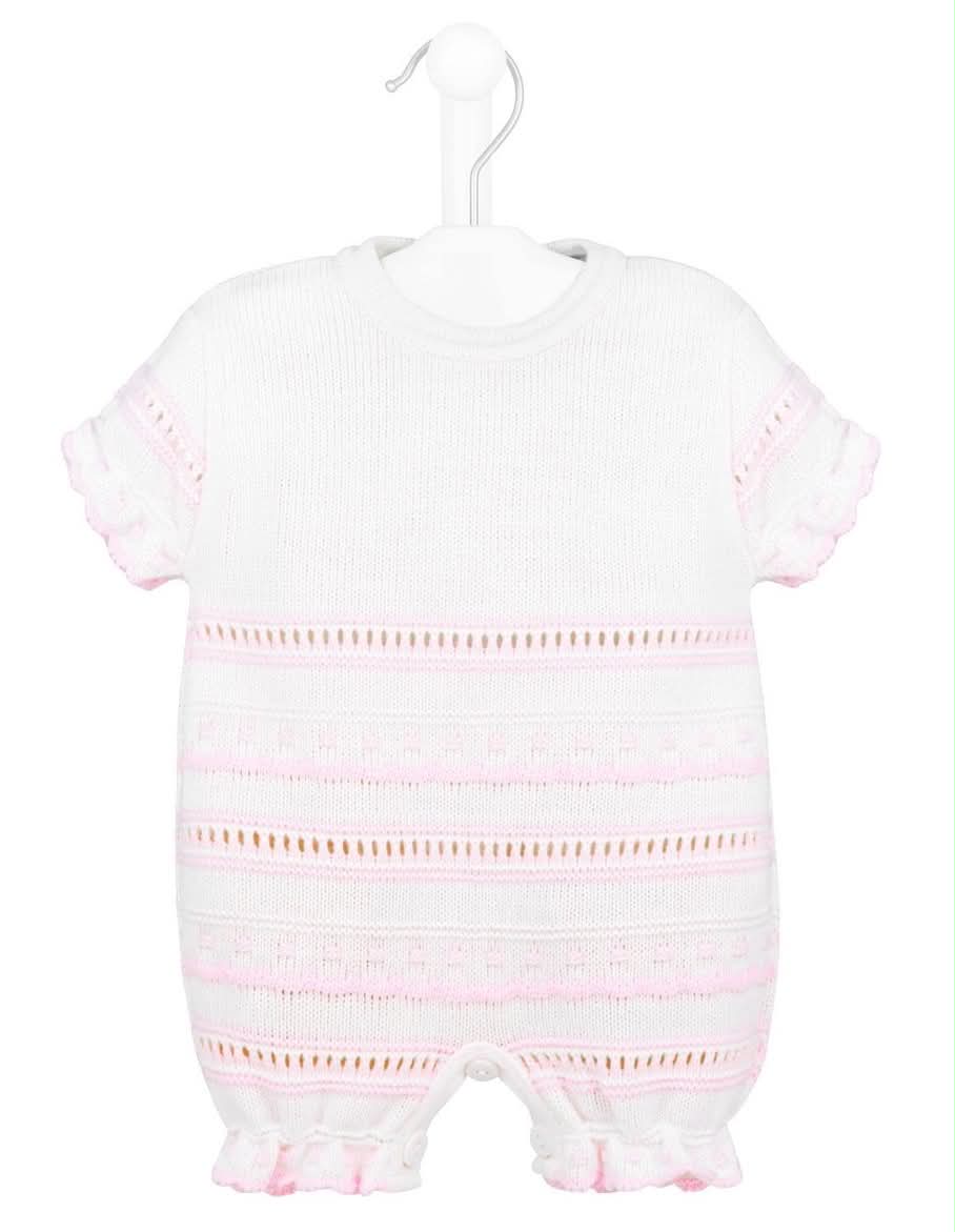 Baby Knitted Pointelle Romper