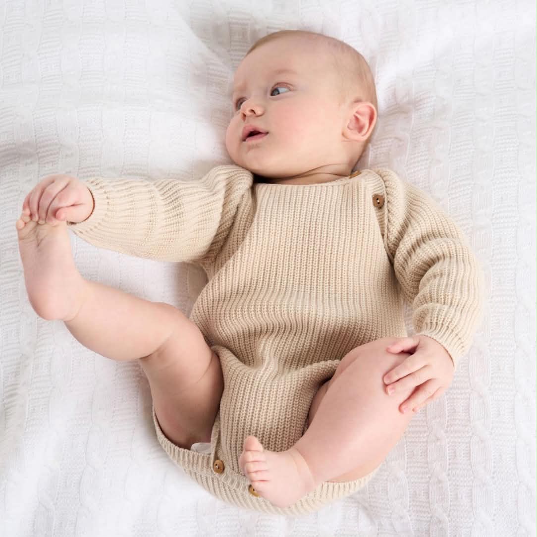 Long Sleeve Knitted Romper