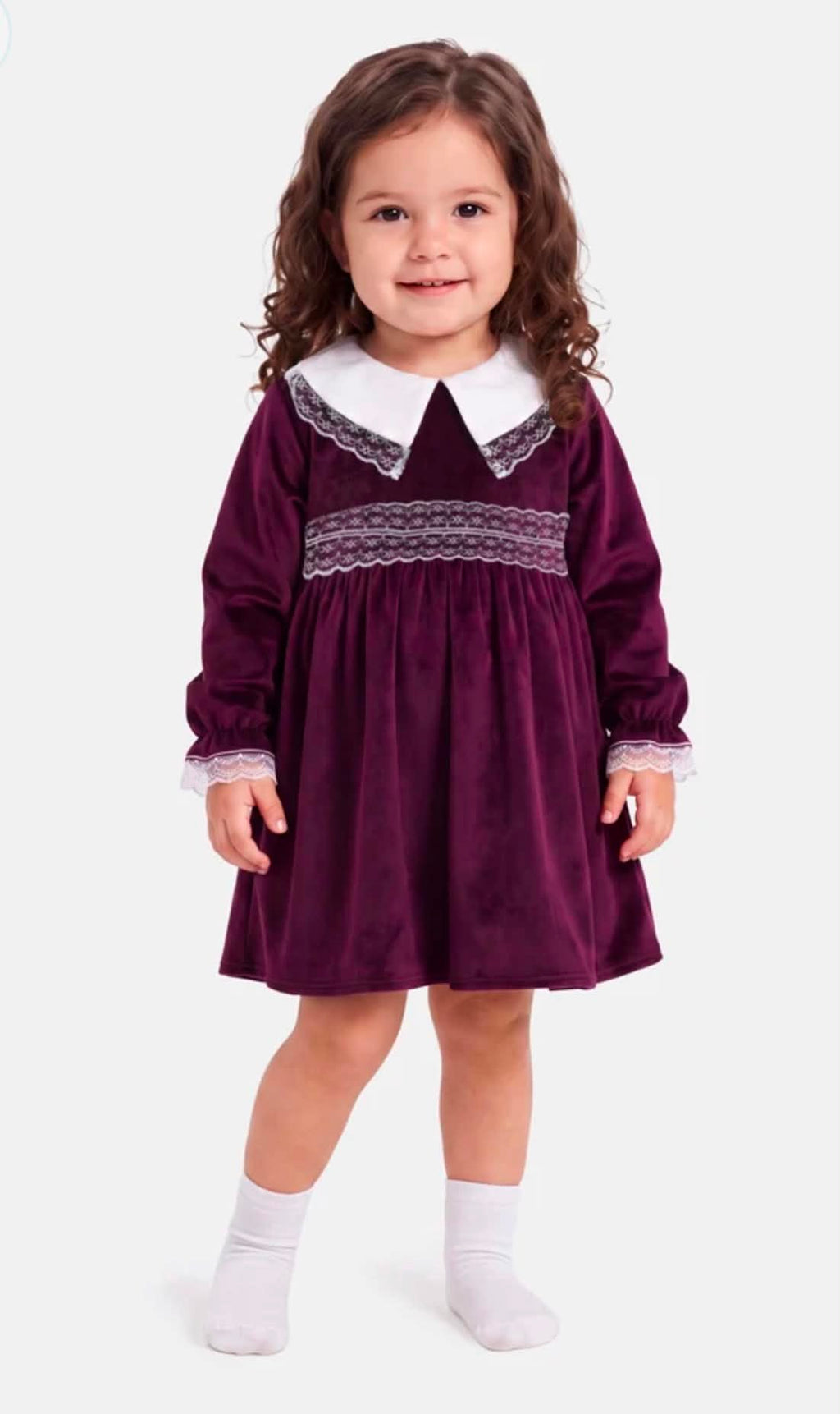 Baby Girl Celeste Collection Velvet Dress