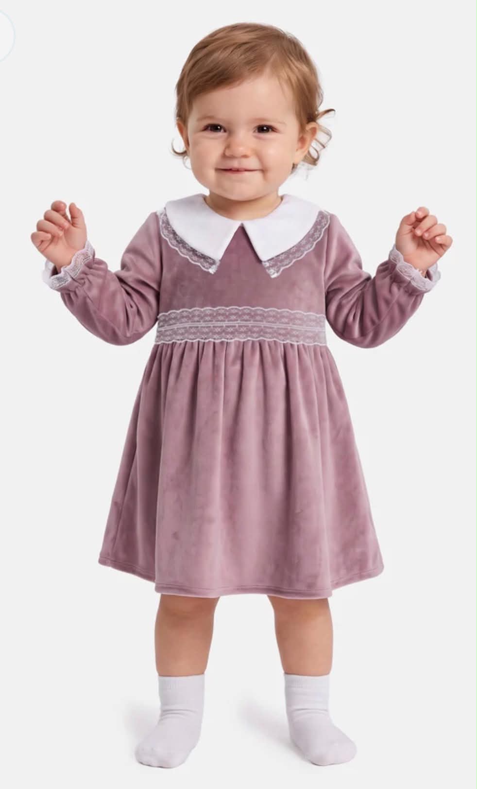 Baby Girl Celeste Collection Velvet Dress