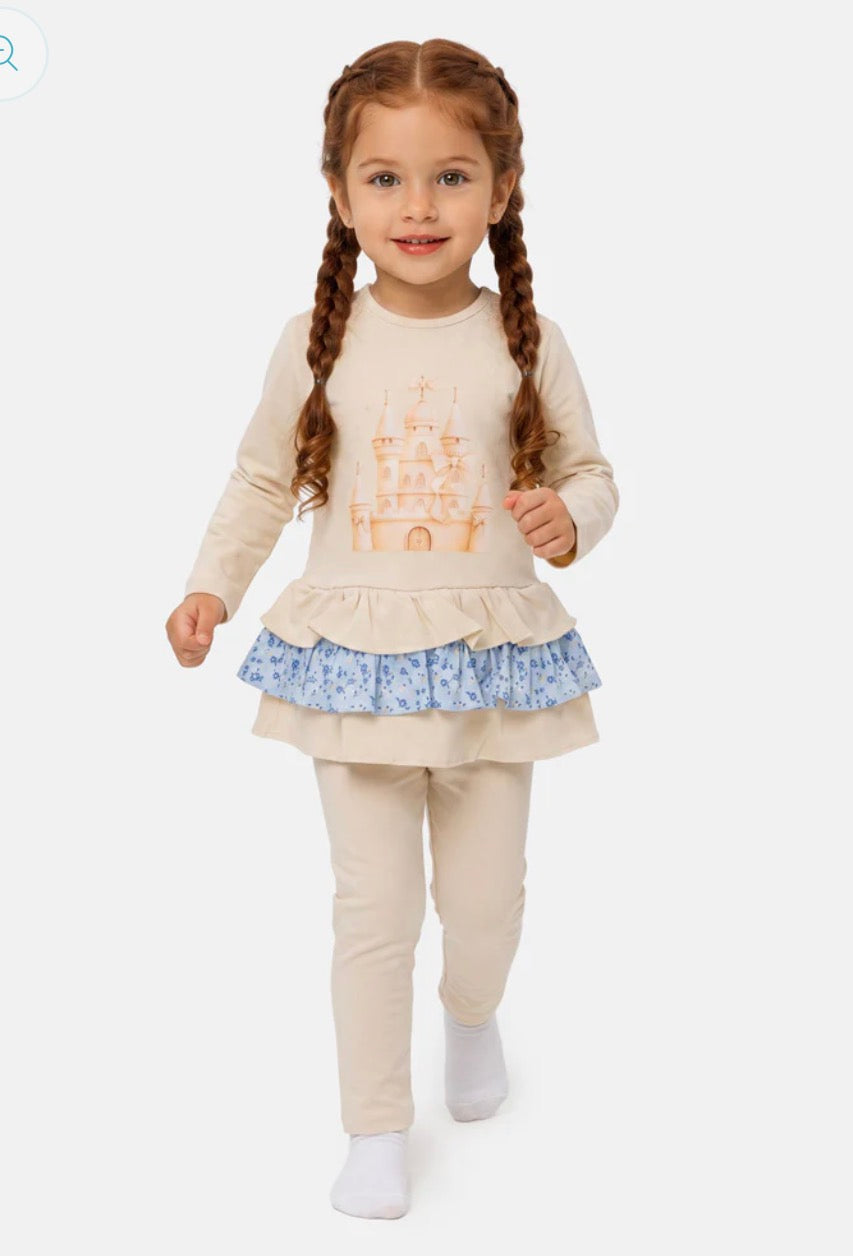 Baby Girl Top & Legging Set - Castle Collection