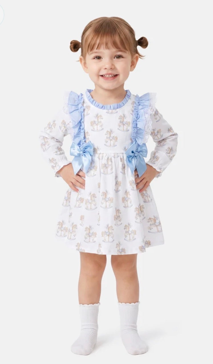 Long Sleeve Rocking Horse Dress