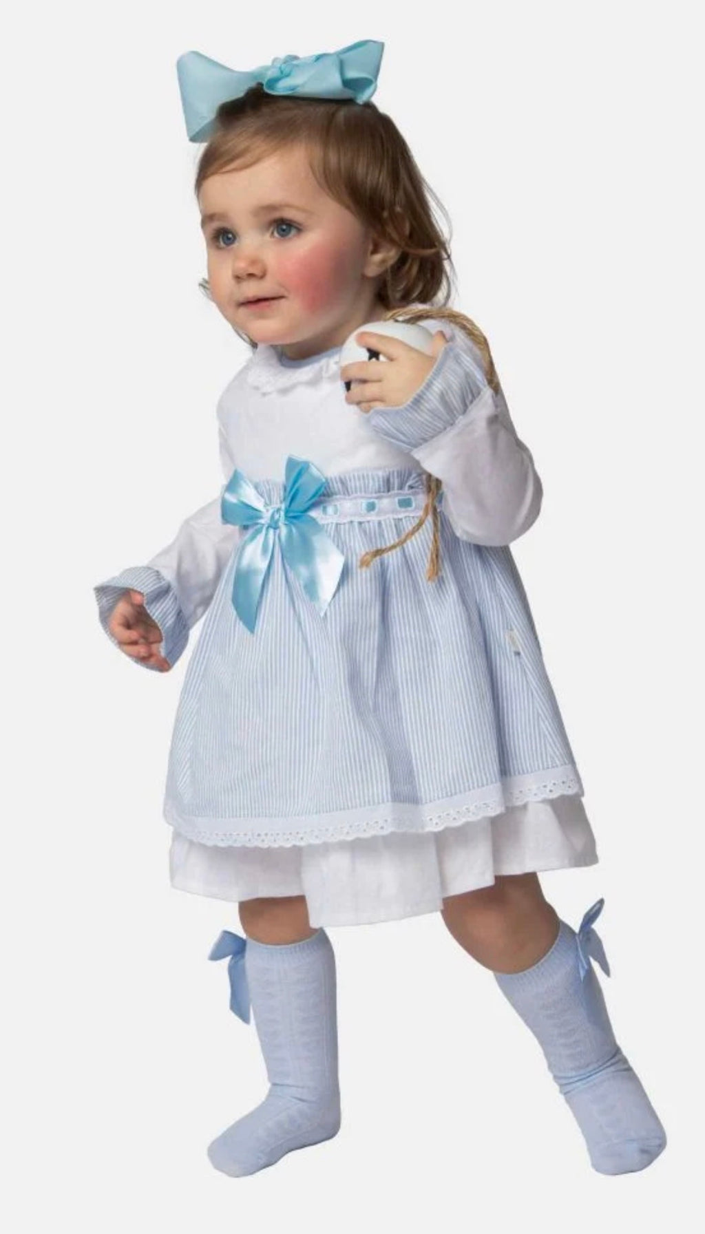 Baby Girl Eva Dress with Bow and Knickers