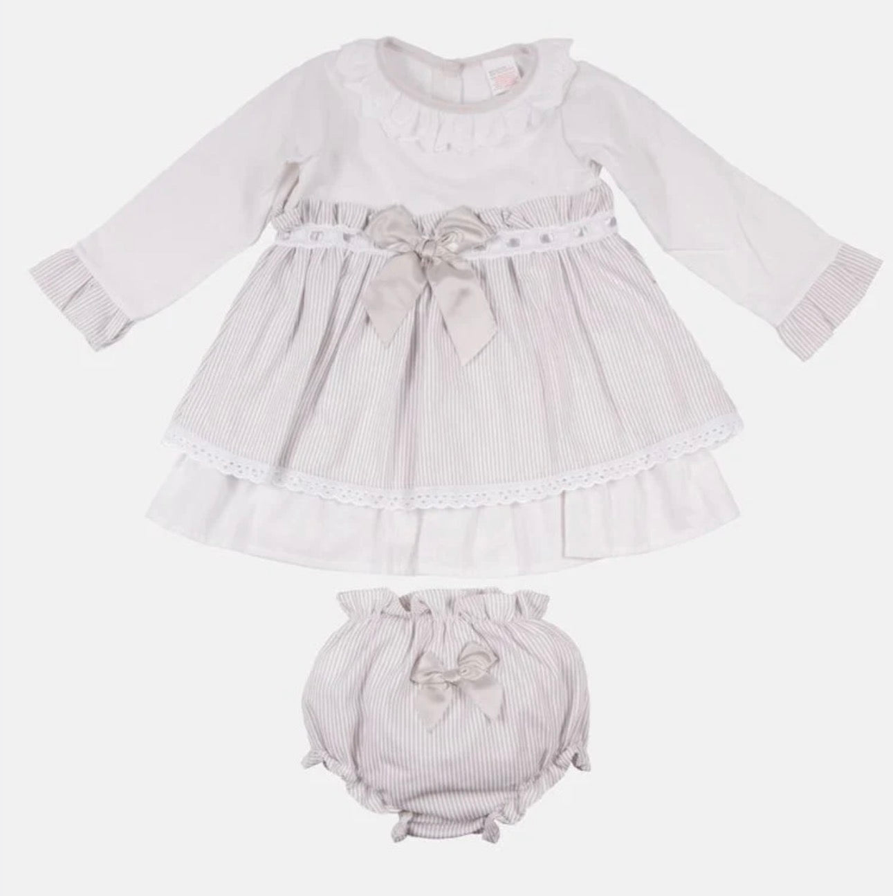 Baby Girl Eva Dress with Bow and Knickers