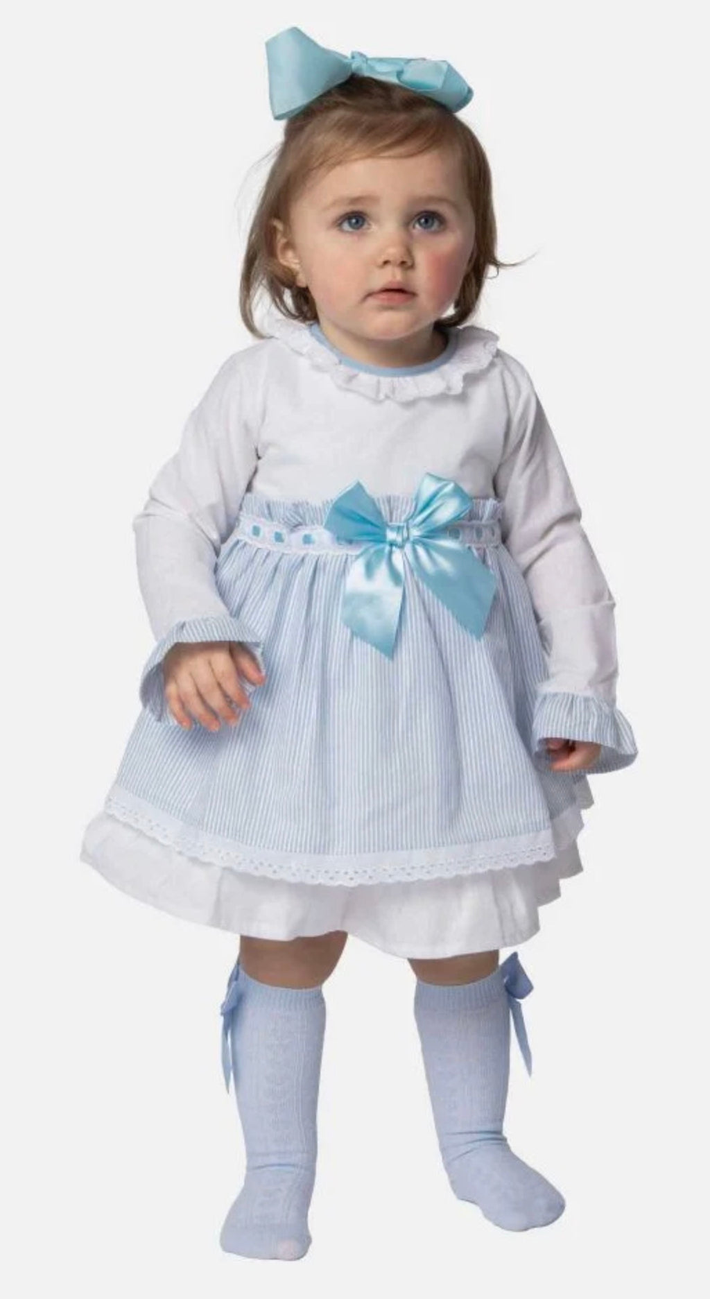Baby Girl Eva Dress with Bow and Knickers