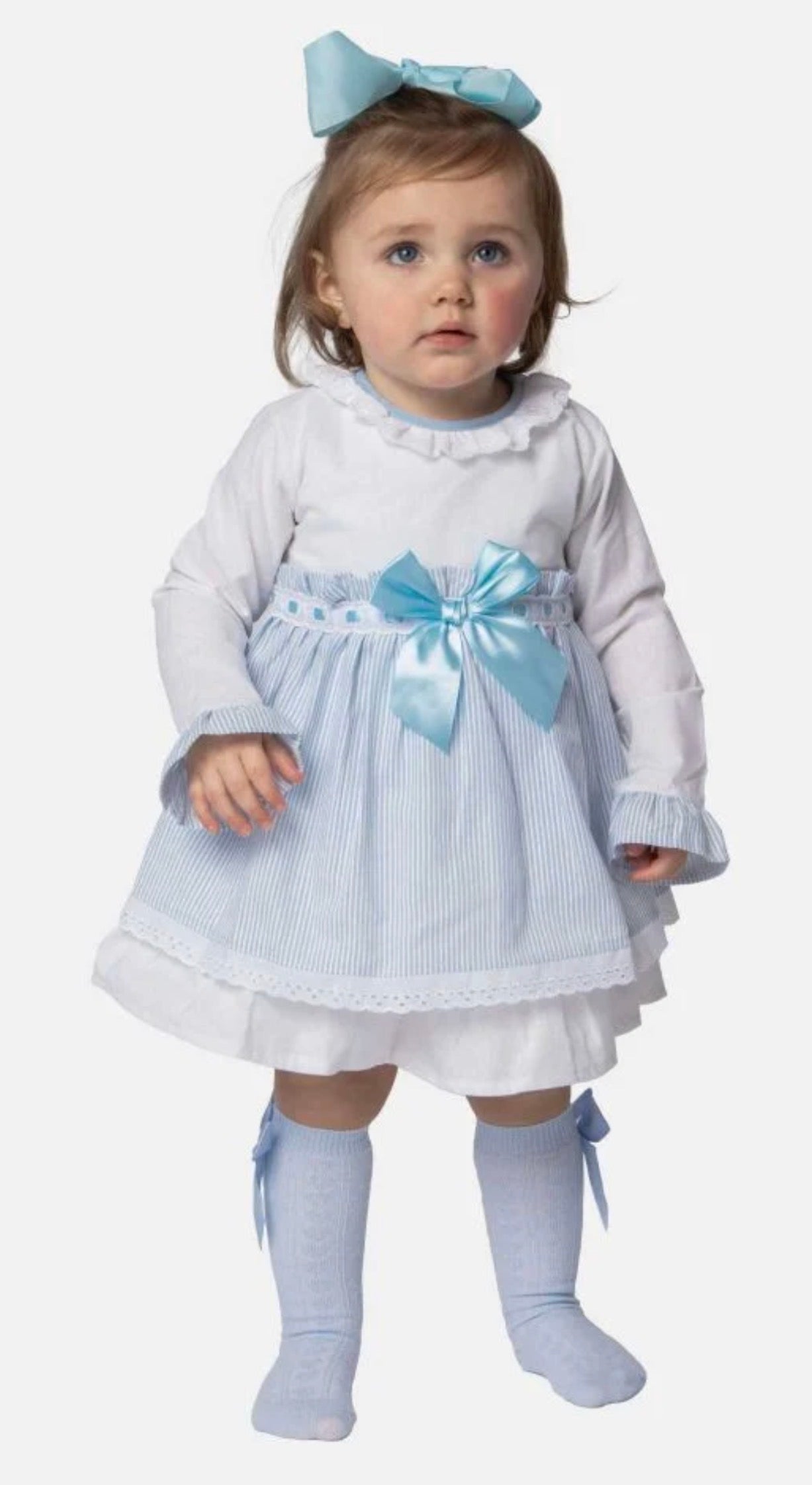 Baby Girl Eva Dress with Bow and Knickers