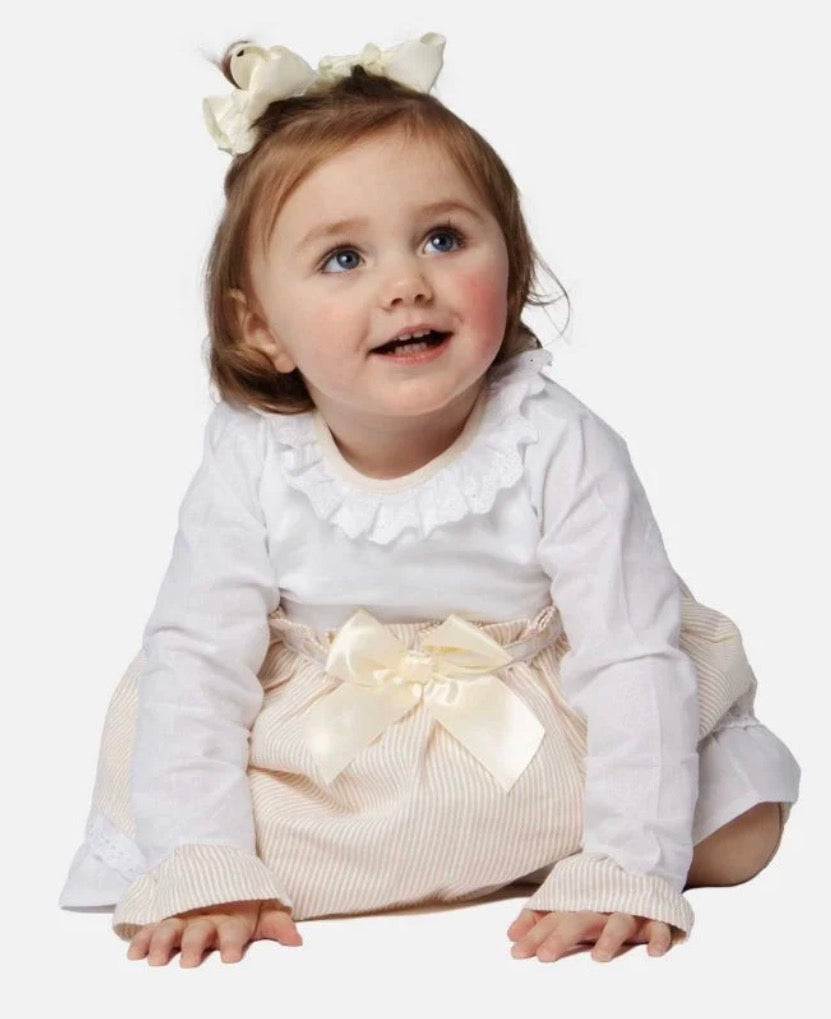 Baby Girl Eva Dress with Bow and Knickers