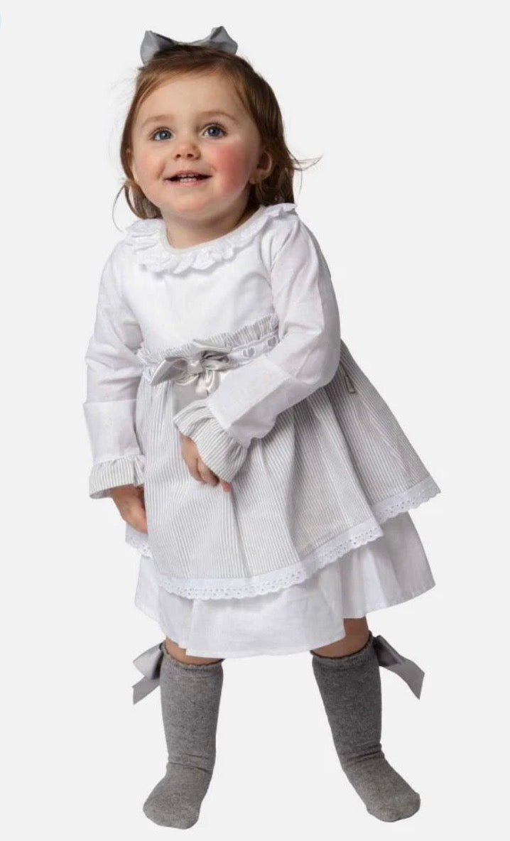 Baby Girl Eva Dress with Bow and Knickers